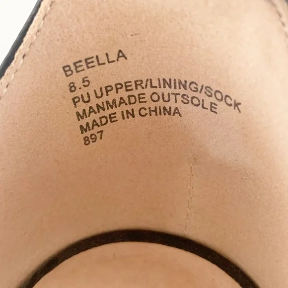 Madden Girl Beella Black Dress Sandals Size 8.5 - Picture 7 of 7